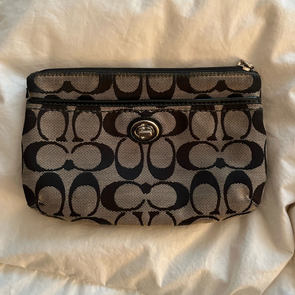 Coach clutch/cosmetic bag